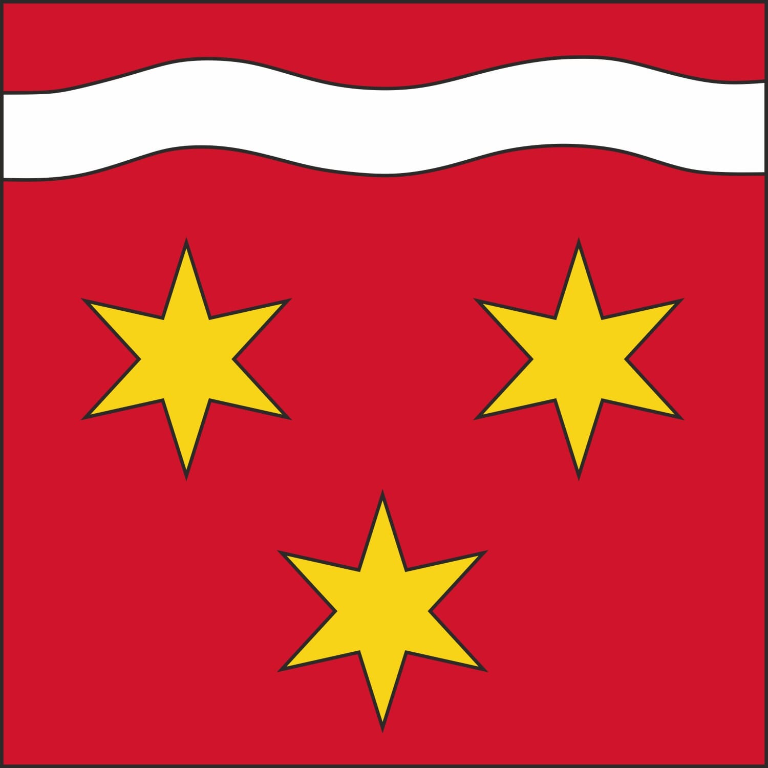 Fahne Gemeinde 4127 Birsfelden (BL) | 30 x 30 cm und Gr&ouml;sser - Bild 1