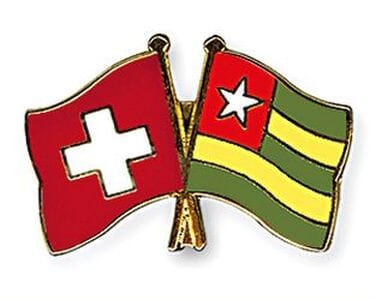 Freundschaftspin Schweiz-Togo | Gr&ouml;sse ca. 22mm - Bild 1