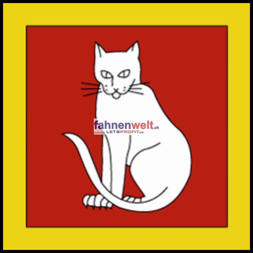 Fahne Gemeinde 2853 Courfaivre Ehemalige Gemeinde (JU) | 30 x 30 cm und Gr&ouml;sser - Bild 1