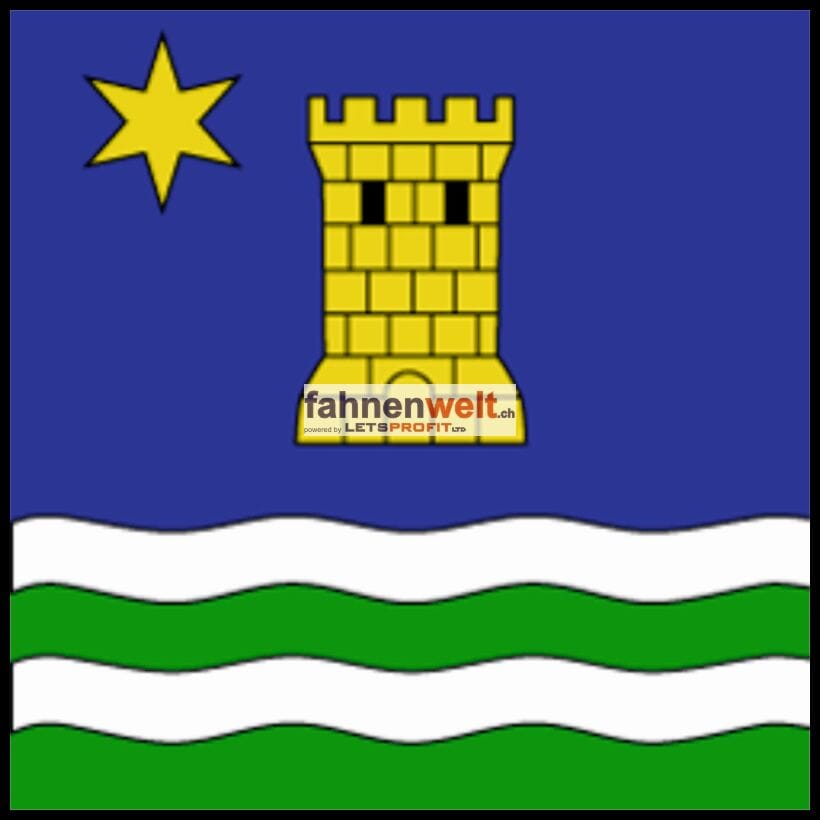 Fahne Gemeinde 1252 Meinier (GE) | 30 x 30 cm und Gr&ouml;sser - Bild 1