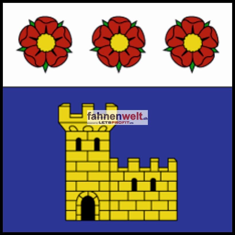 Fahne Gemeinde 1483 Frasses Ehemalige Gemeinde (FR) | 30 x 30 cm und Gr&ouml;sser - Bild 1