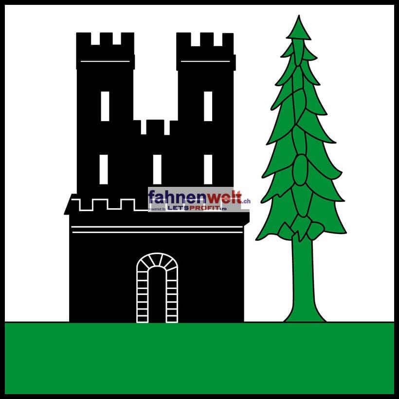 Fahne Gemeinde 2843 Chatillon (JU) | 30 x 30 cm und Gr&ouml;sser - Bild 1