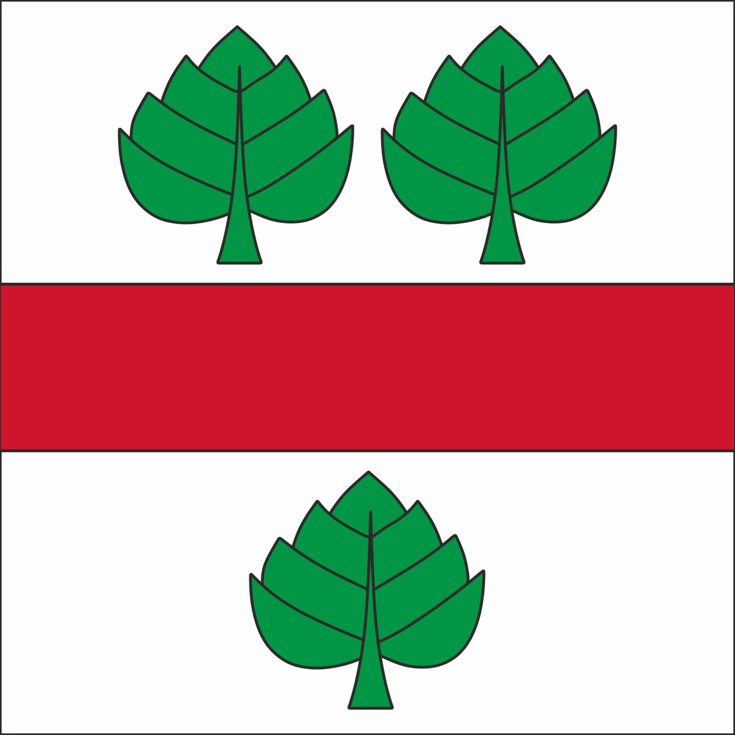 Fahne Gemeinde 3038 Kirchlindach (BE) | 30 x 30 cm und Gr&ouml;sser - Bild 1