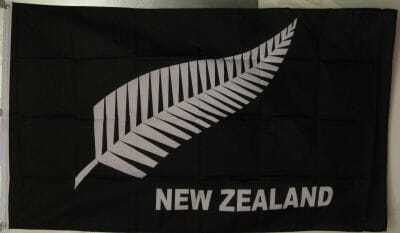 Neuseeland Farn / N.Z. Fern Fahne gedruckt | 90 x 150 cm - Bild 1
