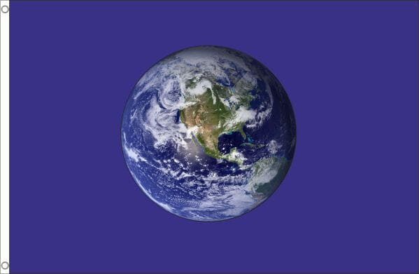 Planet Erde / Planet Earth Fahne gedruckt | 90 x 150 cm - Bild 1