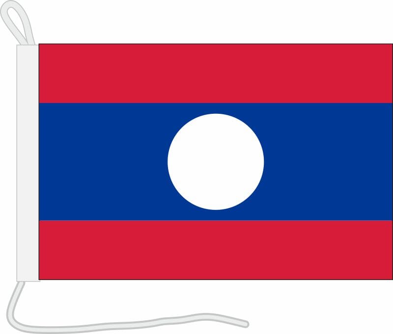 Bootsfahne Laos | 30 x 45 cm - Bild 1