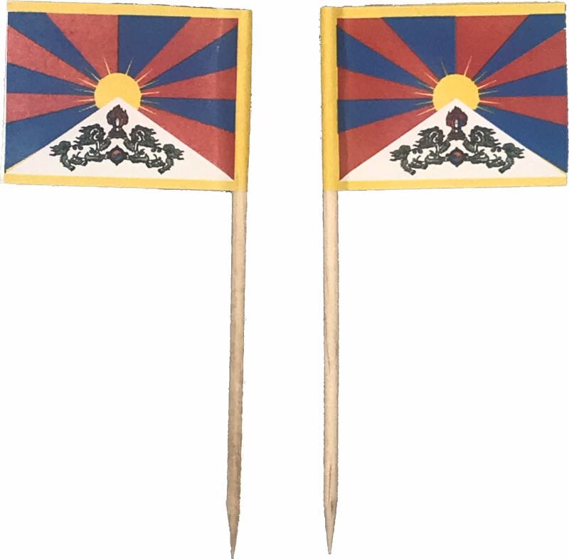 Mini-Fahnen Tibet Pack &agrave; 50 St&uuml;ck | 30 x 40 mm - Bild 3