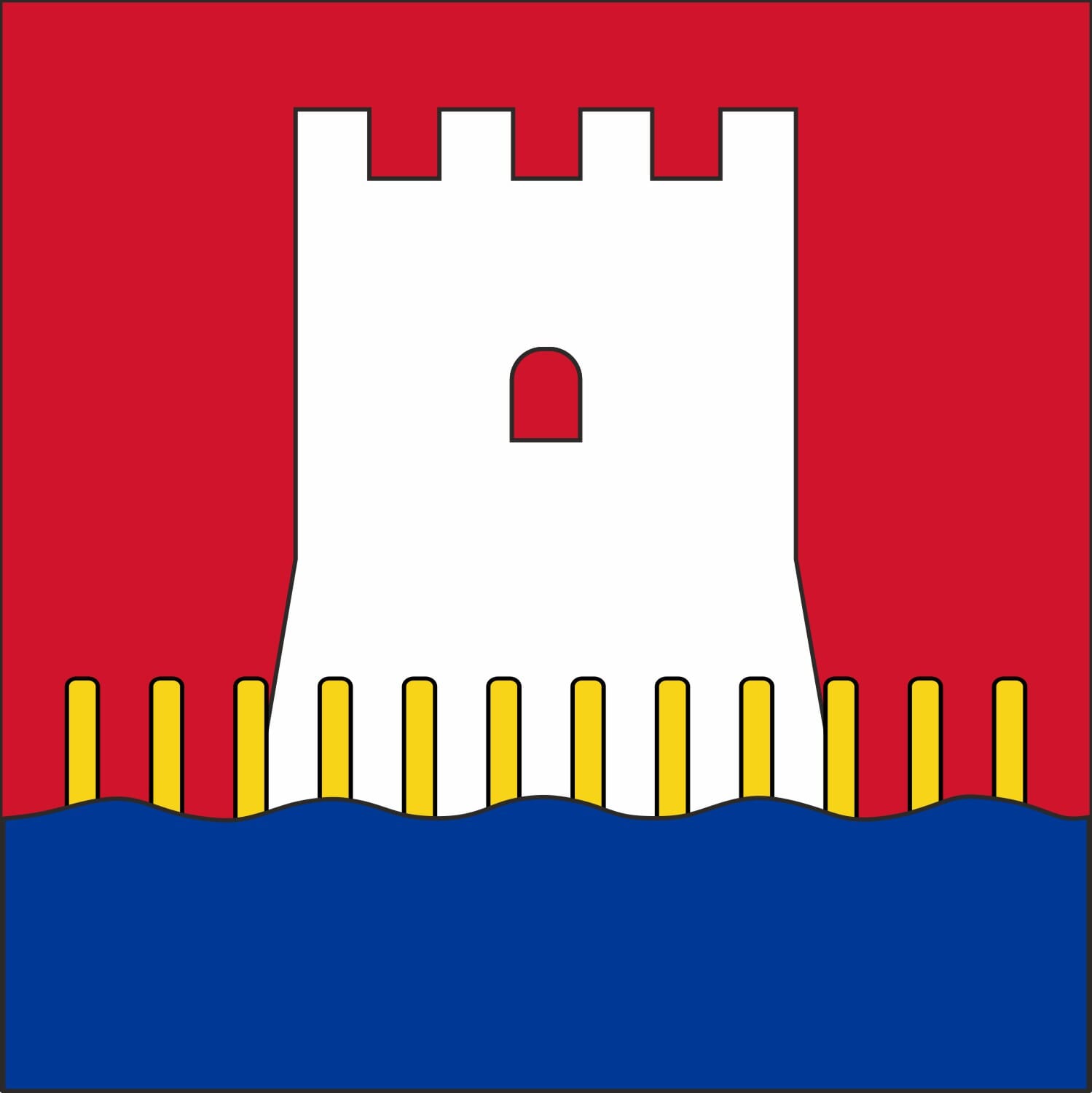 Fahne Gemeinde 6362 Stansstad (NW) | 30 x 30 cm und Gr&ouml;sser - Bild 1