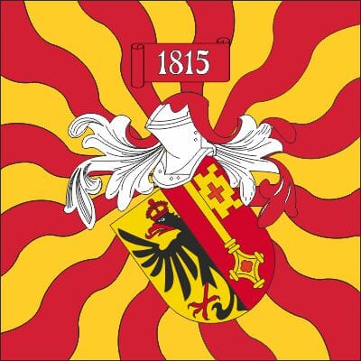 Fahne geflammt Genf GE | 120 x 120 cm - Bild 1