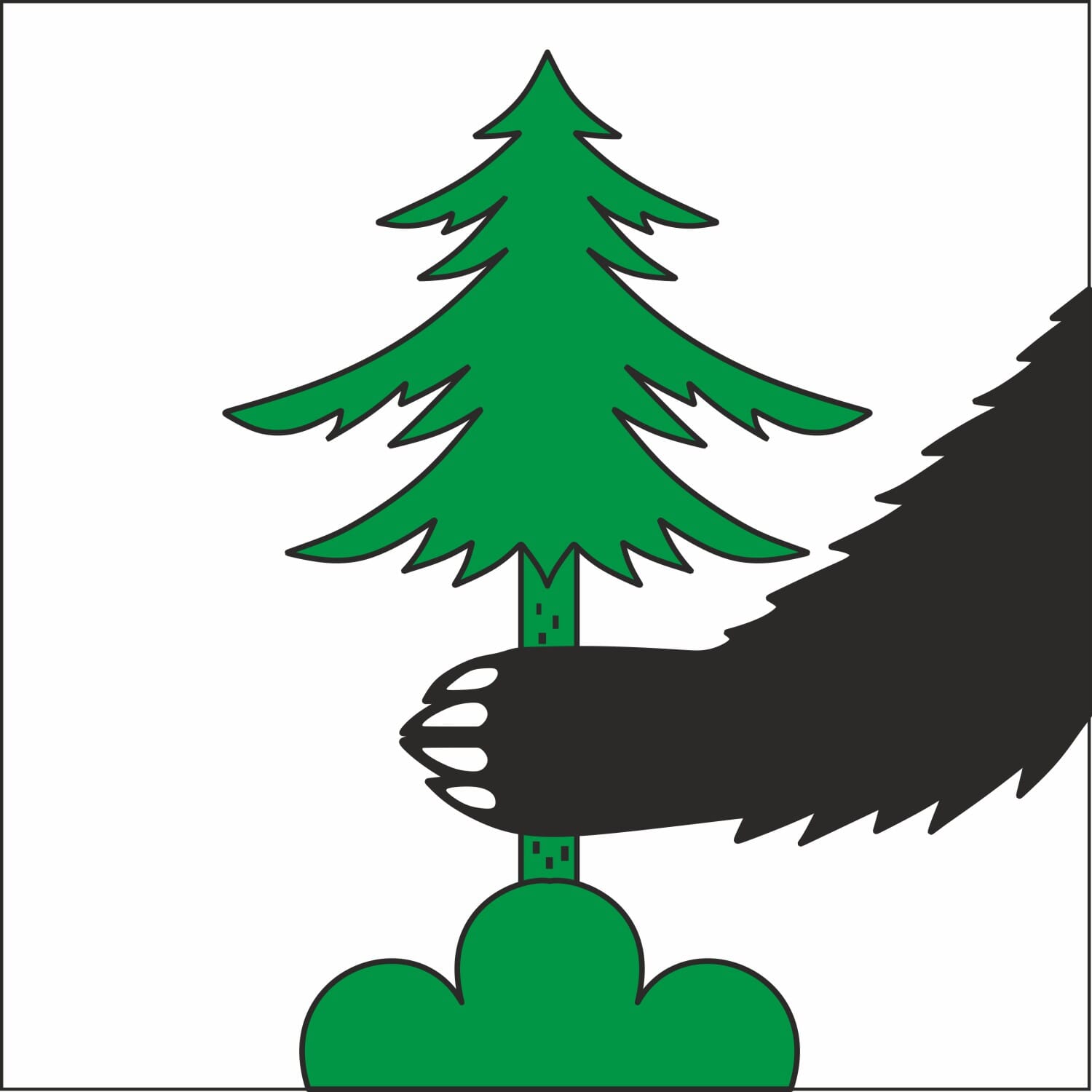 Fahne Gemeinde 5742 K&ouml;lliken (AG) | 30 x 30 cm und Gr&ouml;sser - Bild 1
