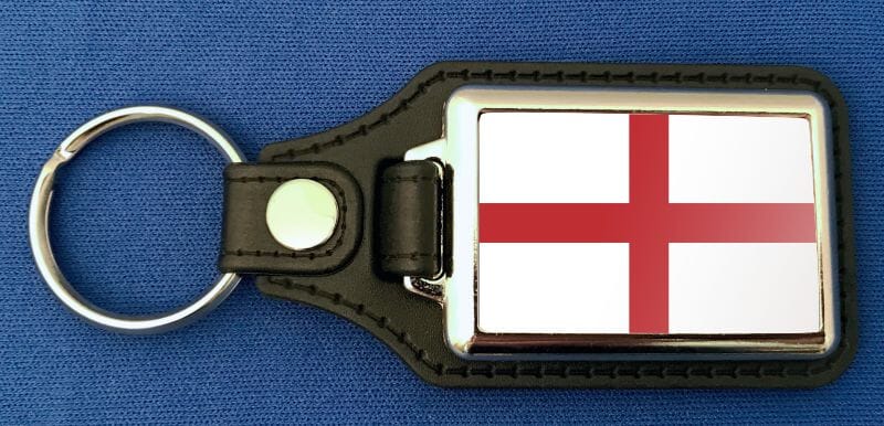 England Schl&uuml;sselanh&auml;nger aus Metall und Kunstleder | ca. 95 X 37 mm - Bild 1
