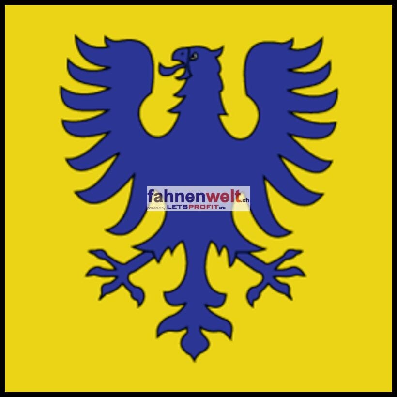 Fahne Gemeinde 1844 Villeneuve (VD) | 30 x 30 cm und Gr&ouml;sser - Bild 1