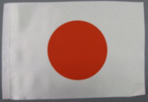 Japan Tisch-Fahne DeLuxe ohne St&auml;nder | 15.5 x 24 cm - Bild 2
