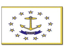 Rhode Island gedruckt im Querformat | 90 x 150 cm - Bild 1