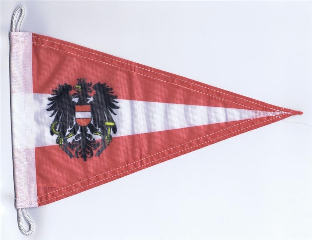 &Ouml;sterreich Wimpel mit Adler | 20 x 30 cm - Bild 1