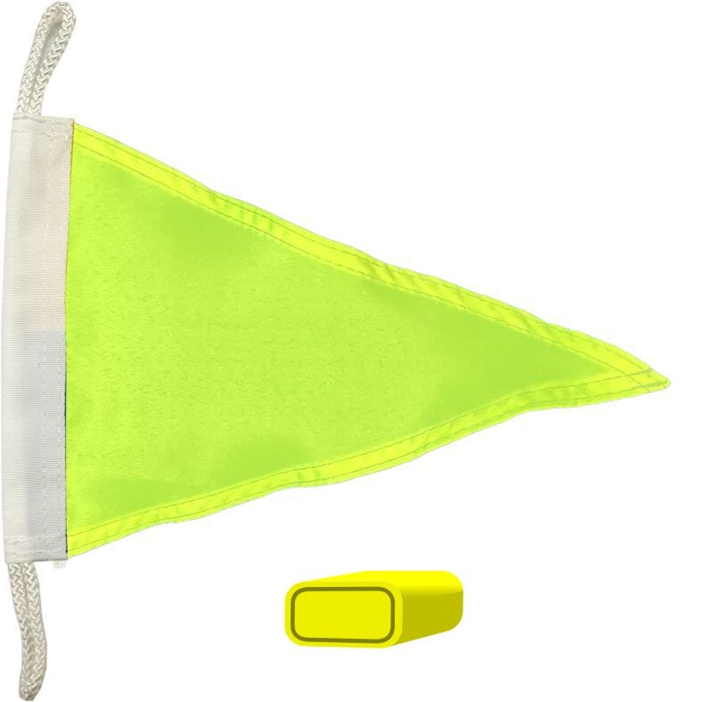 Wimpel Signalgelb 20x30 cm &ndash; Wetterfest & gut sichtbar - Bild 1