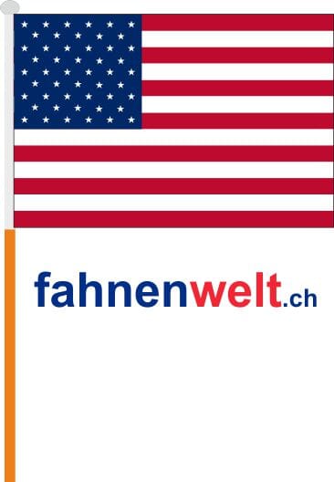 USA Fahne / Flagge am Stab Pack &agrave; 4 St&uuml;ck | 15.5 x 23 cm - Bild 1