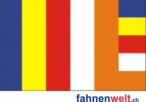 Buddhismus / Buddhism Fahne gedruckt | 90 x 150 cm - Bild 1