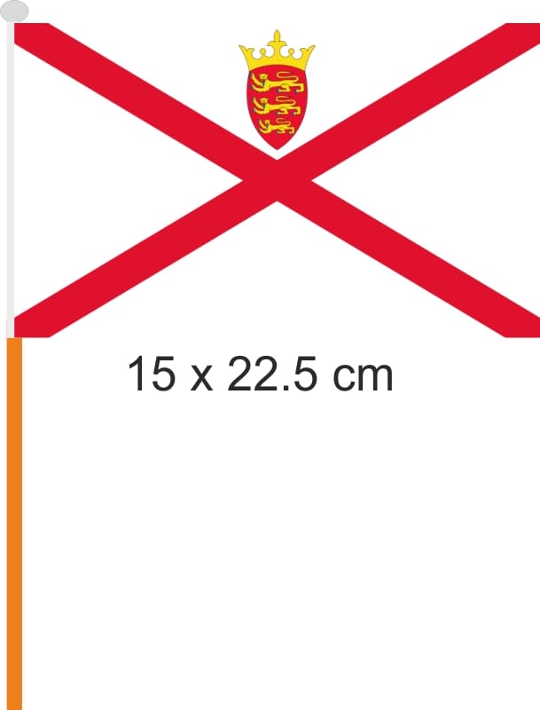Jersey / Flagge am Stab Pack &agrave; 4 St&uuml;ck | 15.5 x 22.5 cm - Bild 1