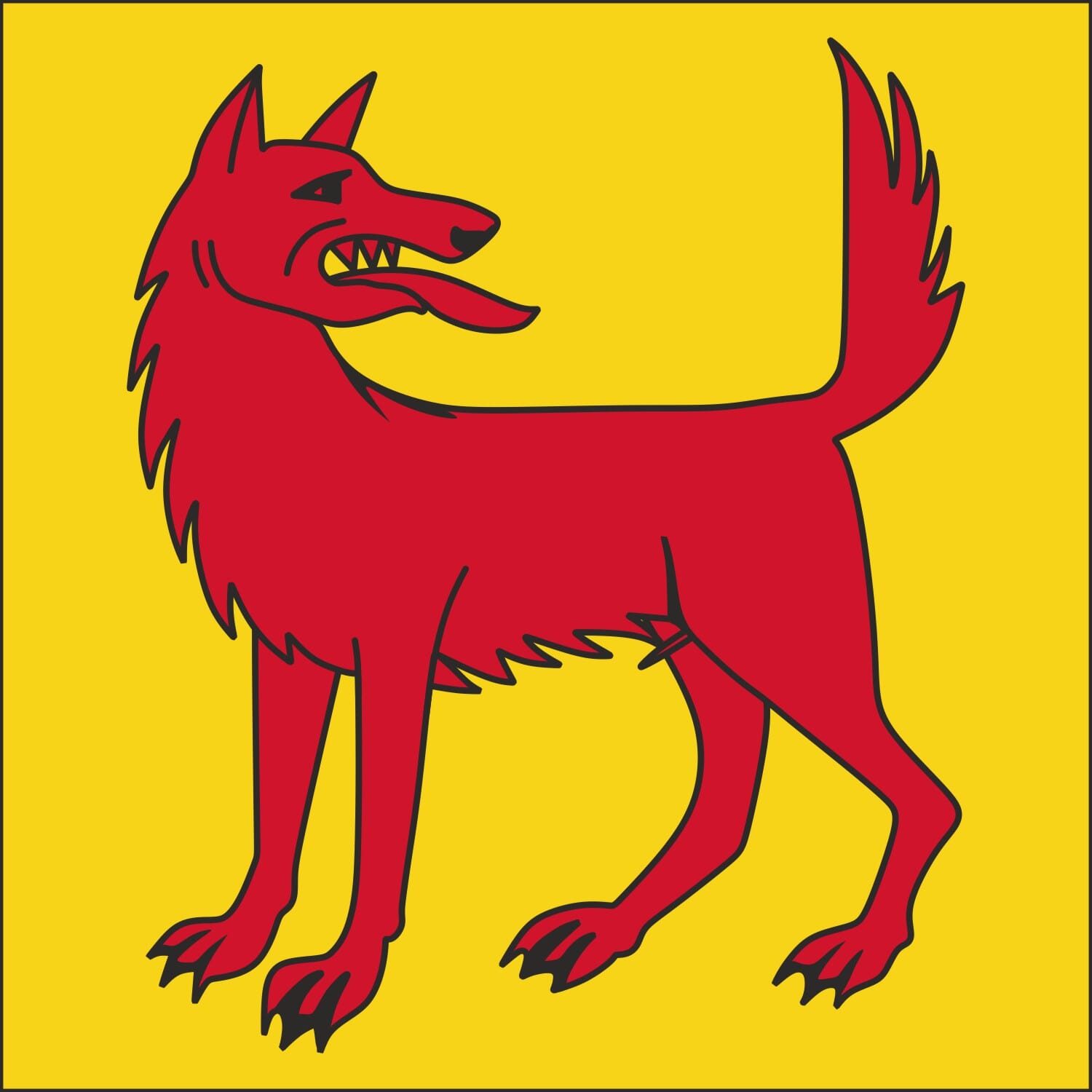 Fahne Gemeinde 5063 W&ouml;lflinswil (AG) | 30 x 30 cm und Gr&ouml;sser - Bild 1
