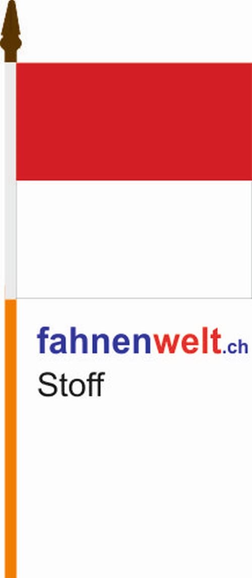 Fahne Solothurn am Stab aus bestem Stoff | 30 x 30 cm - Bild 1