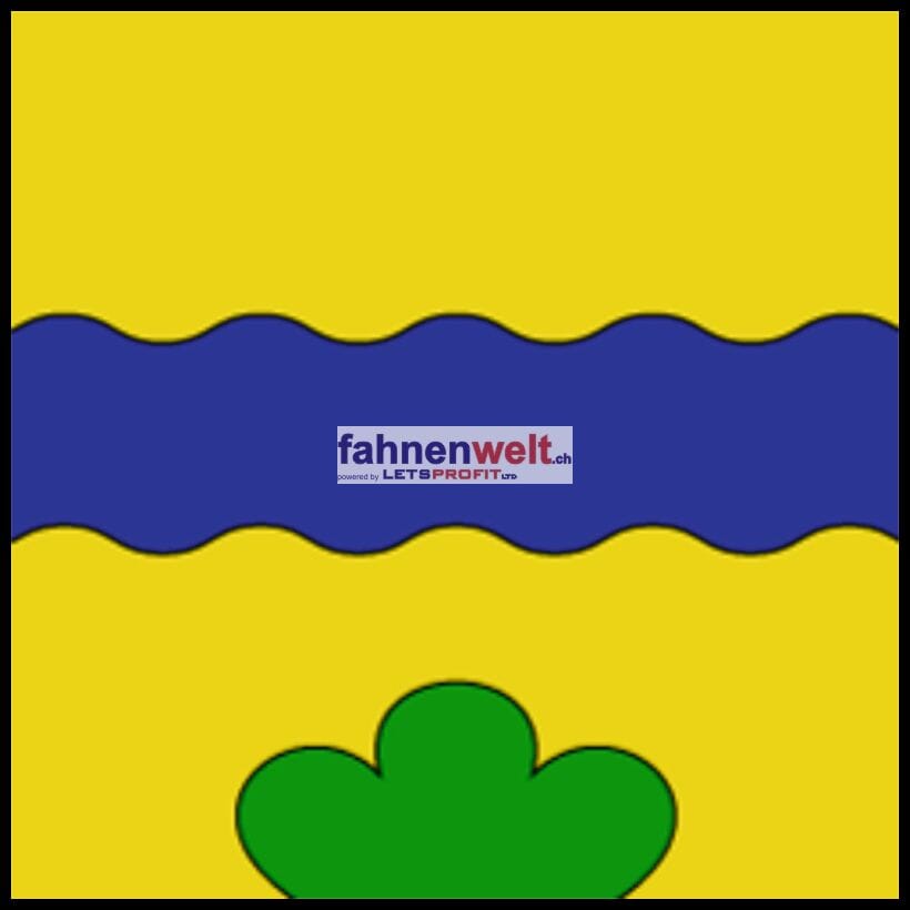 Fahne Gemeinde 1687 La Mange Ehemalige Gemeinde (FR) | 30 x 30 cm und Gr&ouml;sser - Bild 1
