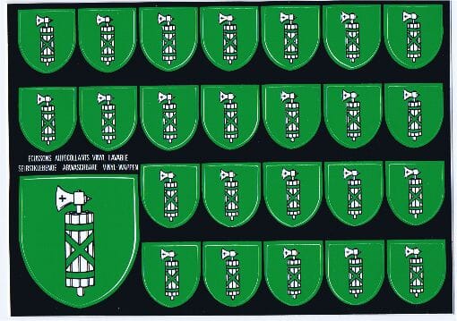 Selbstklebende Postkarte mit grosser und kleiner Wappen St. Gallen | 14.5 x 10.5 cm - Bild 1