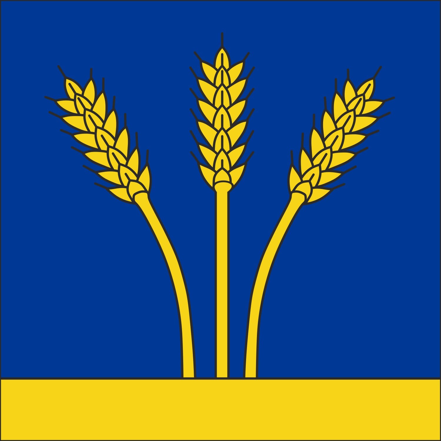 Fahne Gemeinde 7306 Fl&auml;sch (GR) | 30 x 30 cm und Gr&ouml;sser - Bild 1