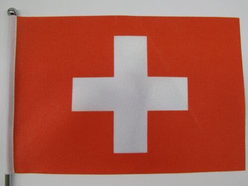 Bern BE Tisch-Fahne DeLuxe ohne St&auml;nder | 16 x 16 cm - Bild 2
