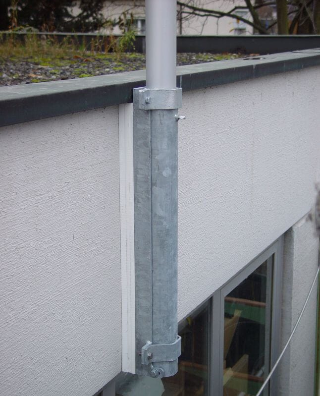Wand-Kippvorrichtung f&uuml;r Fahnenmasten - Bild 2