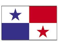 Panama Hissfahne gedruckt im Querformat | 90 x 150 cm - Bild 1