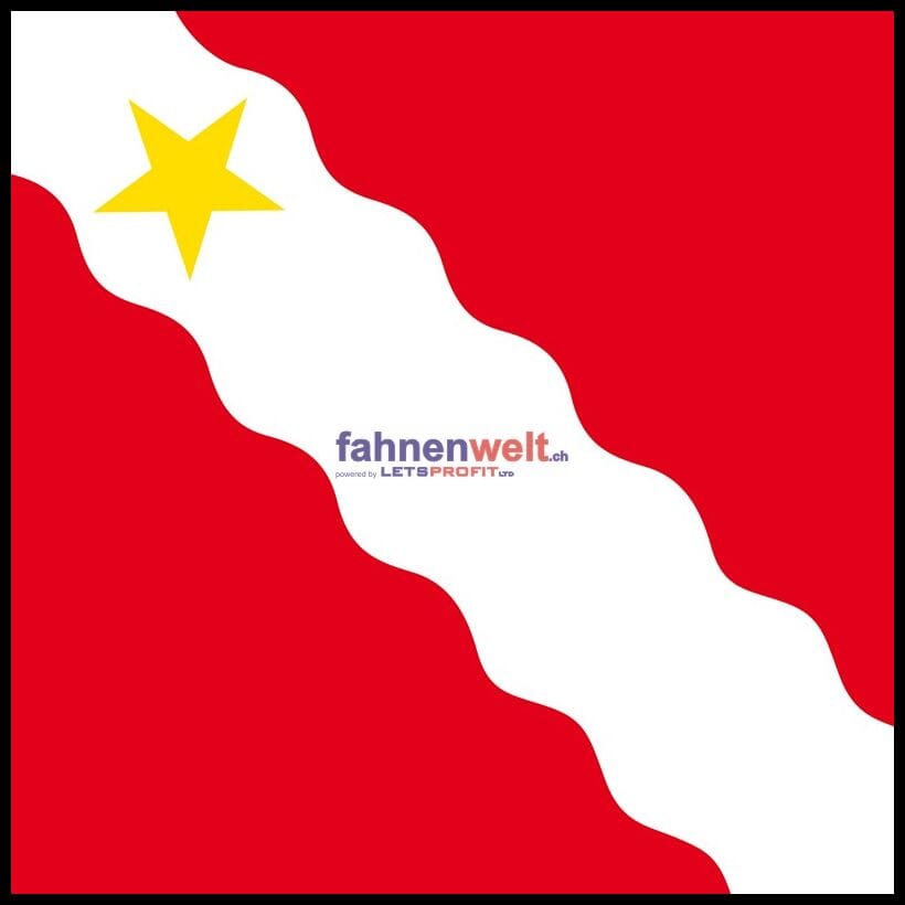 Fahne Gemeinde 1516 Pr&eacute;vondavaux (FR) | 30 x 30 cm und Gr&ouml;sser - Bild 1
