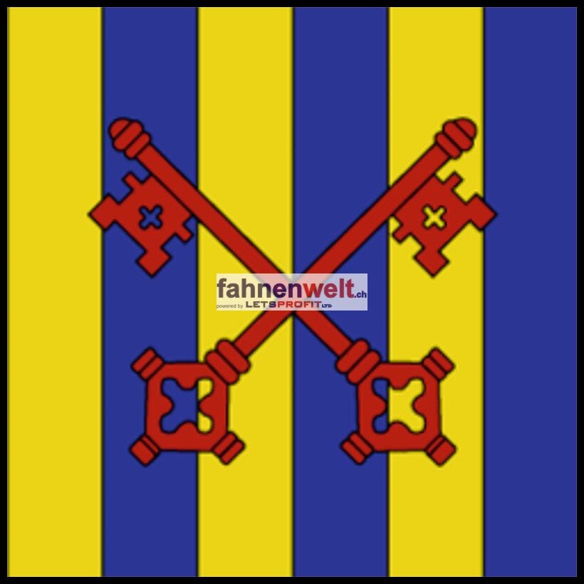 Fahne Gemeinde 1274 Grens (VD) | 30 x 30 cm und Gr&ouml;sser - Bild 1