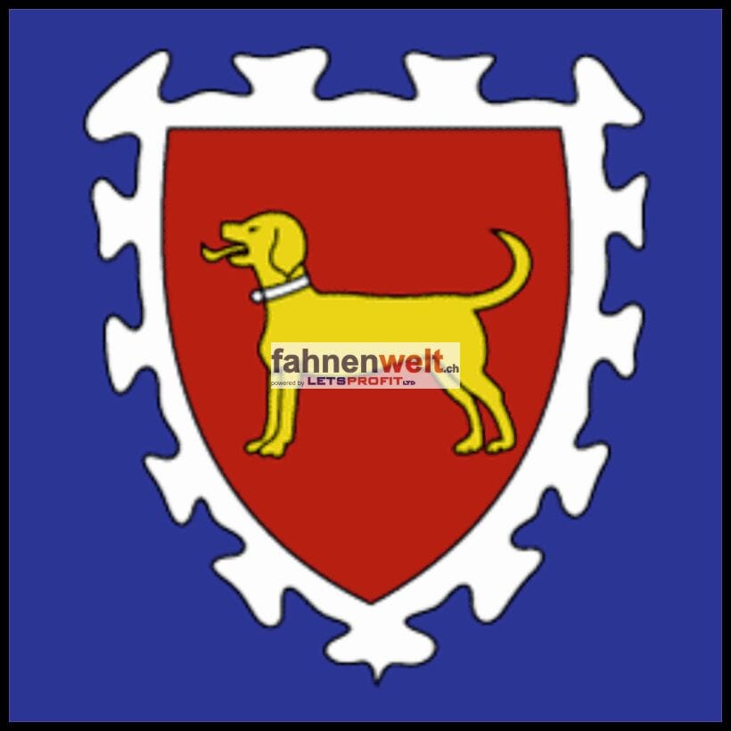 Fahne Gemeinde 1410 Thierrens Ehemalige Gemeinde (VD) | 30 x 30 cm und Gr&ouml;sser - Bild 1