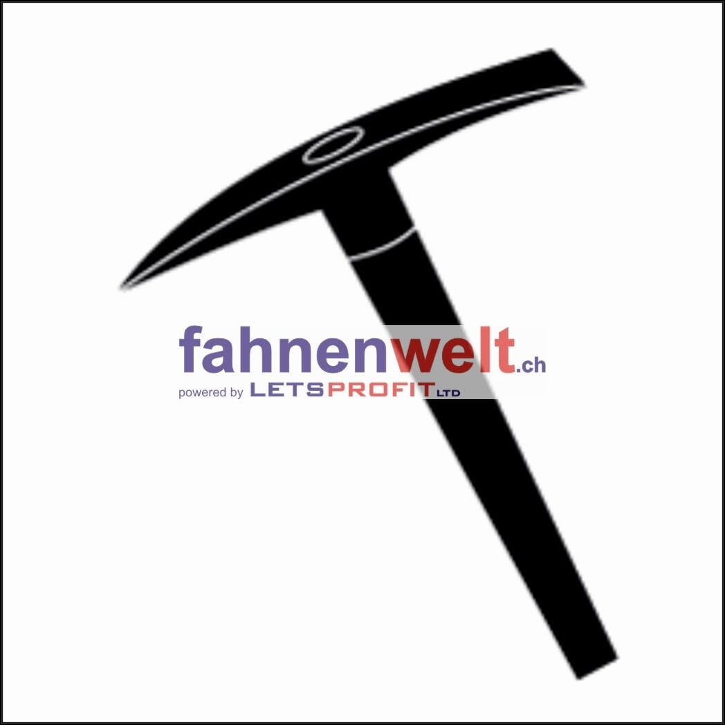 Fahne Gemeinde 7444 Ausserferrera Ehemalige Gemeinde (GR) | 30 x 30 cm und Gr&ouml;sser - Bild 1