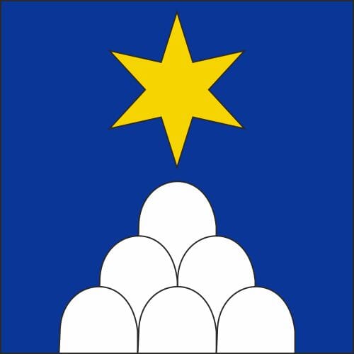 Fahne Gemeinde 8499 Sternenberg Ehemalige Gemeinde (ZH) | 30 x 30 cm und Gr&ouml;sser - Bild 1