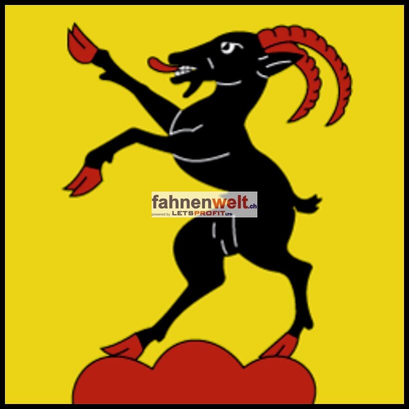 Fahne Gemeinde 2806 Mettembert (JU) | 30 x 30 cm und Gr&ouml;sser - Bild 1
