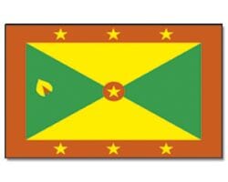 Grenada Hissfahne gedruckt im Querformat | 90 x 150 cm - Bild 1