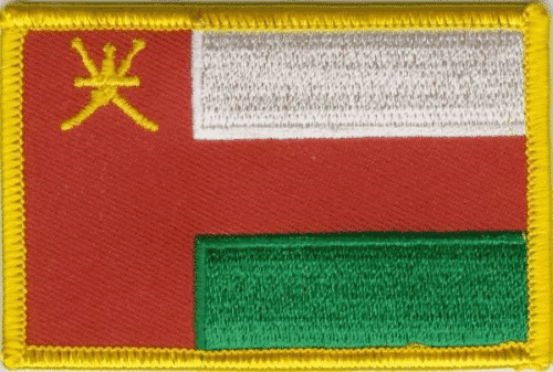 Patch Sticker zum aufb&uuml;geln Oman | 5.5 x 9 cm - Bild 1