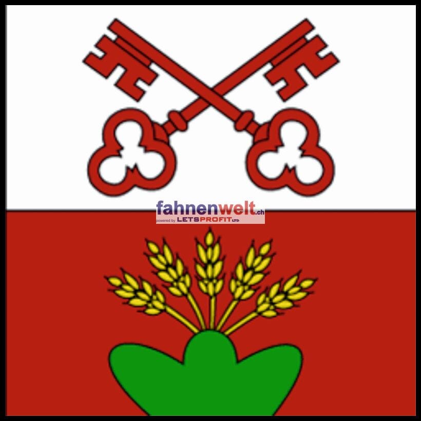 Fahne Gemeinde 1773 Russy Ehemalige Gemeinde (FR) | 30 x 30 cm und Gr&ouml;sser - Bild 1
