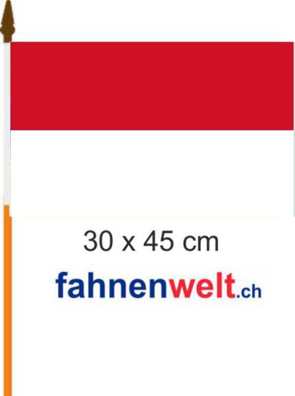 Indonesien Fahne / Flagge am Stab | 30 x 45 cm - Bild 1