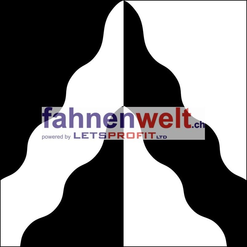 Fahne Gemeinde 3815 G&uuml;ndlischwand (BE) | 30 x 30 cm und Gr&ouml;sser - Bild 1