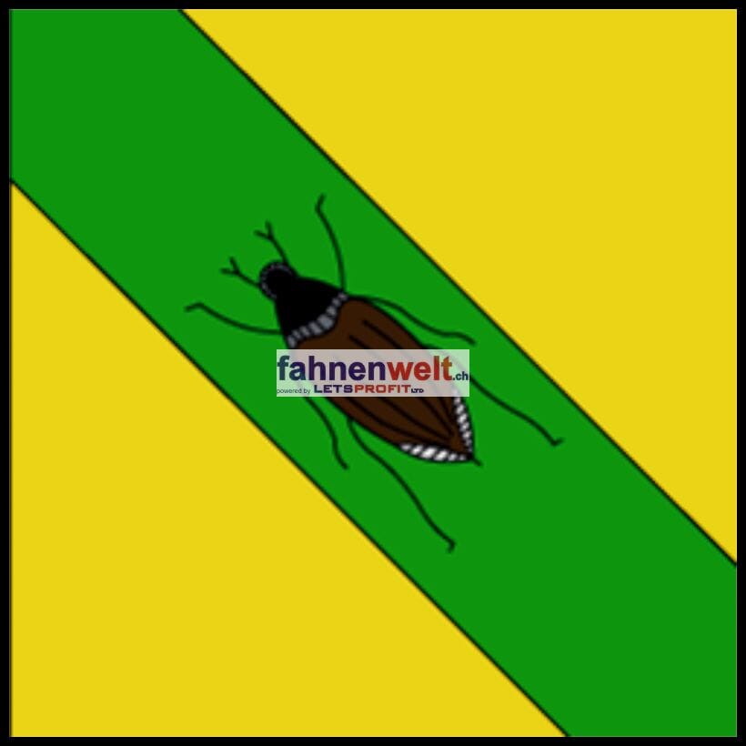 Fahne Gemeinde 1423 Romairon Ehemalige Gemeinde (VD) | 30 x 30 cm und Gr&ouml;sser - Bild 1