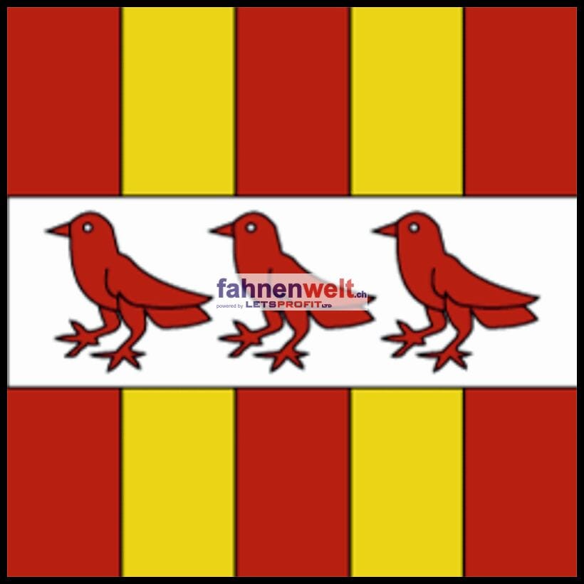Fahne Gemeinde 2813 Ederswiler (JU) | 30 x 30 cm und Gr&ouml;sser - Bild 1