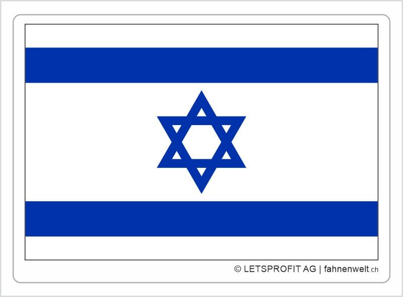 Aufkleber Israel | 7 x 9.5 cm - Bild 1