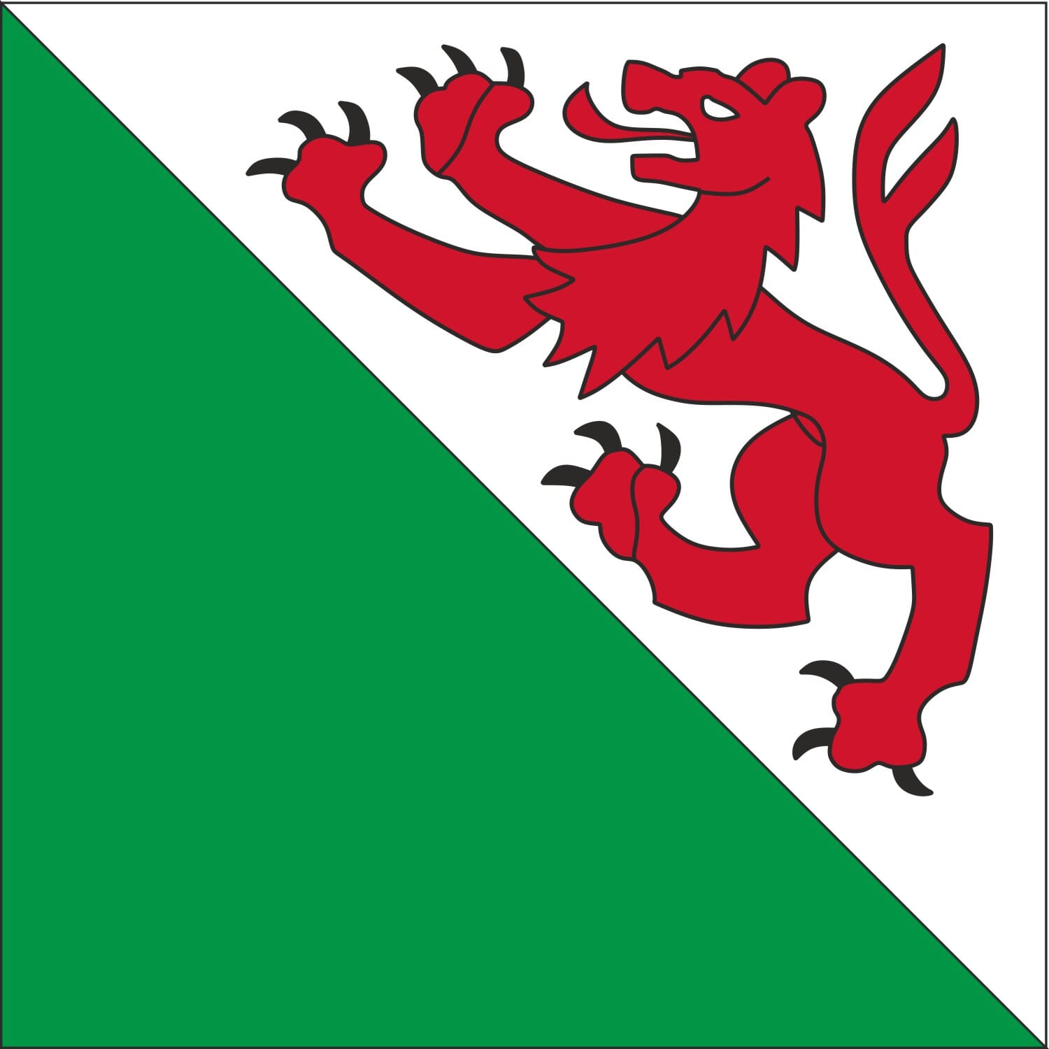 Fahne Gemeinde 3672 Aeschlen Ehemalige Gemeinde (BE) | 30 x 30 cm und Gr&ouml;sser - Bild 1