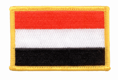 Patch Sticker zum aufb&uuml;geln Jemen | 5.5 x 9 cm - Bild 1