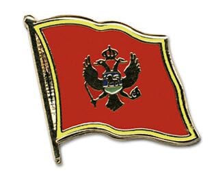 Flaggen Pin Montenegro geschwungen | ca. 20 mm - Bild 1