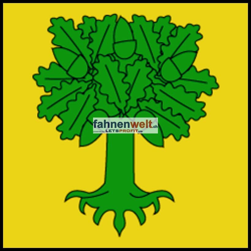 Fahne Gemeinde 1409 Chan&eacute;az Ehemalige Gemeinde (VD) | 30 x 30 cm und Gr&ouml;sser - Bild 1