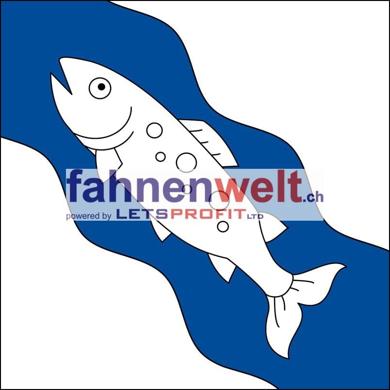 Fahne Gemeinde 2607 Cort&eacute;bert (BE) | 30 x 30 cm und Gr&ouml;sser - Bild 1